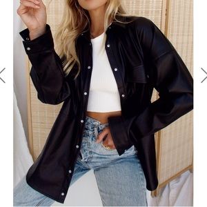 12th tribe vegan leather jacket